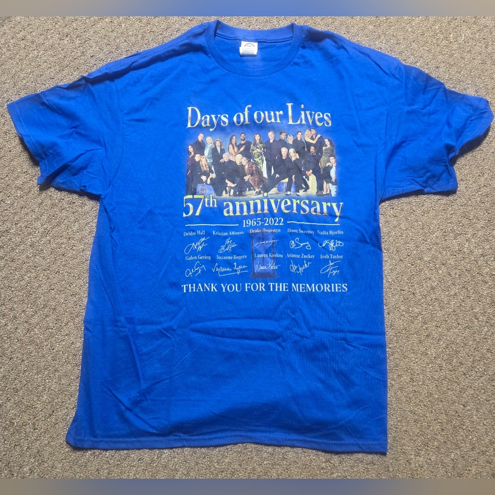 Days of Our Lives 57th Anniversary t-shirt. XL. Brand new. Never worn - Picture 5 of 5
